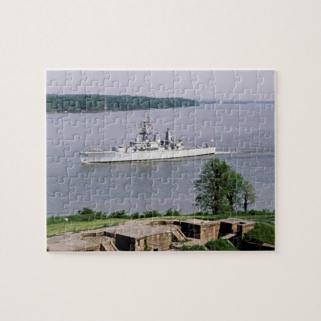 Puzzle HMS Euryalus - Frégate de leandre marine Vintage (Horizontal)