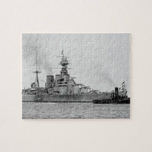 Puzzle HMS Hood - Vintage Nautical Battlecruiser