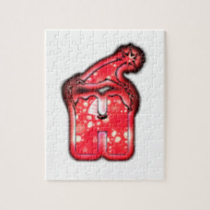 Puzzle Ho Ho Ho ! Père Noël Casquette Joyeux Noël étoile