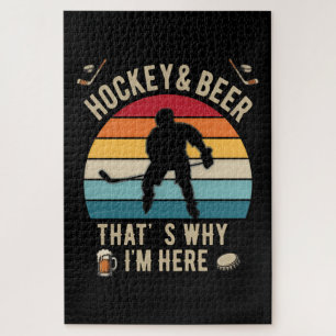 Puzzle Hockey en détresse et Hockey de jeu de mots sur la