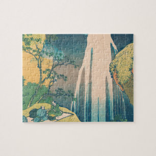 Puzzle Hokusai Amida Falls Japan Waterfall 