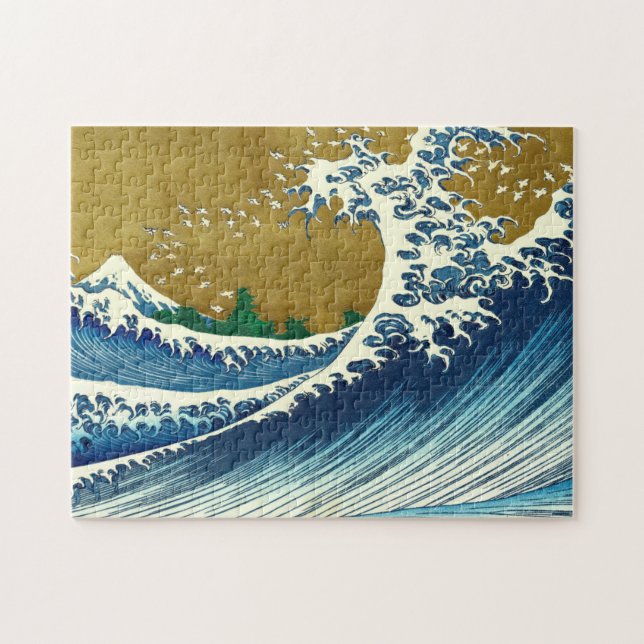 Puzzle Hokusai Big Wave Japon Art japonais (Horizontal)
