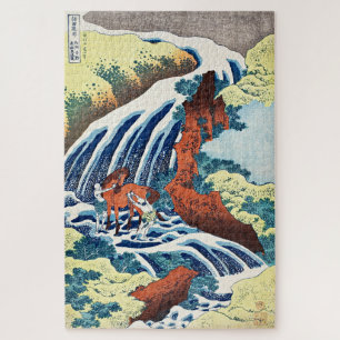 Puzzle Hokusai - Les chutes de lavage à cheval Yoshitsune