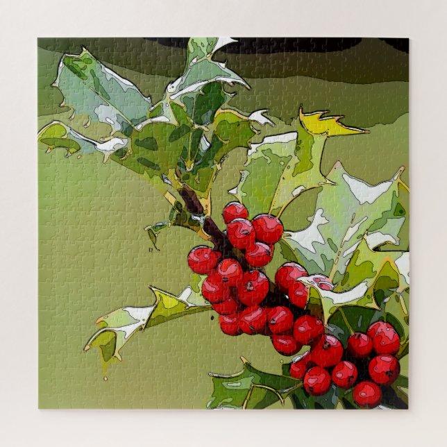 Puzzle Holly Berries 005 (Vertical)
