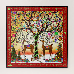 Puzzle Holly Jolly Reindeer