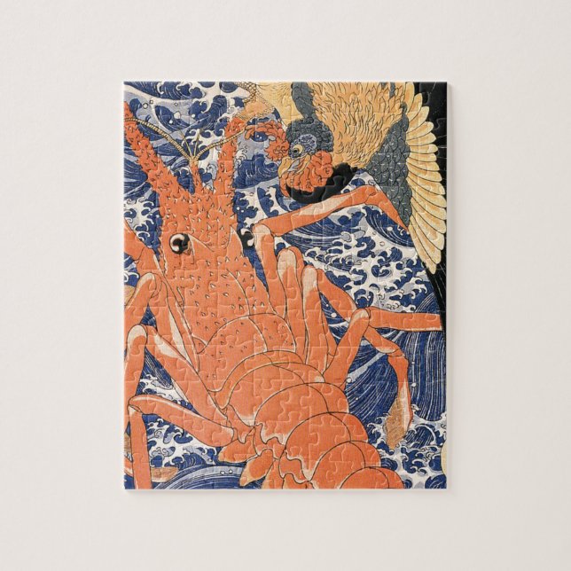 Puzzle Homard d'Utagawa Kuniyoshi (Vertical)