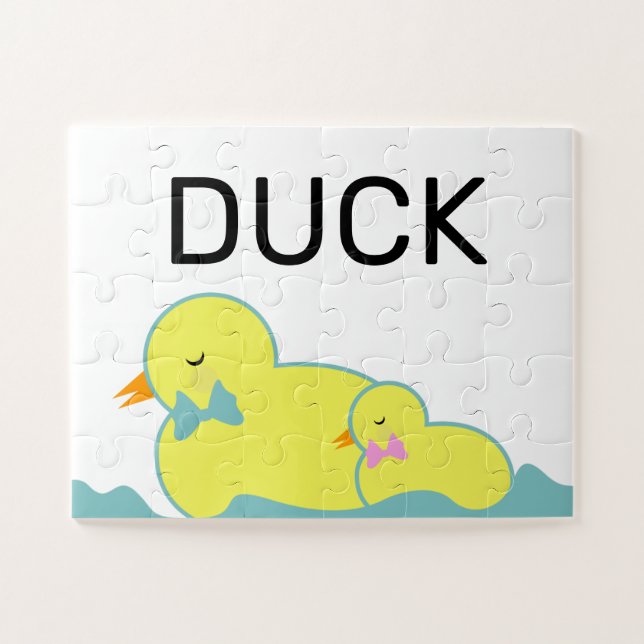 Puzzle Homeschool Learning D Canard Maman Bébé (Horizontal)