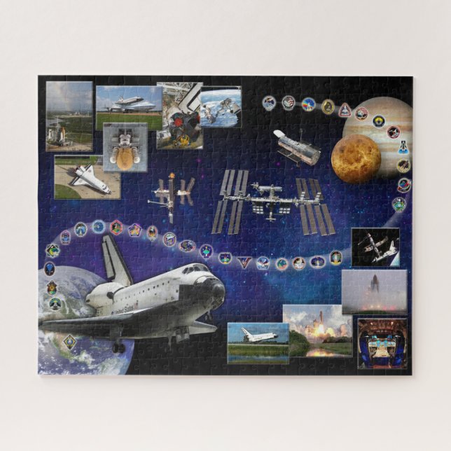 Puzzle Hommage à la navette spatiale Atlantis (Horizontal)