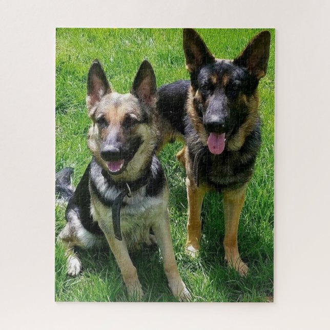 PUZZLE HOMME ET FEMME ALLEMAND SHEPHERD (Vertical)