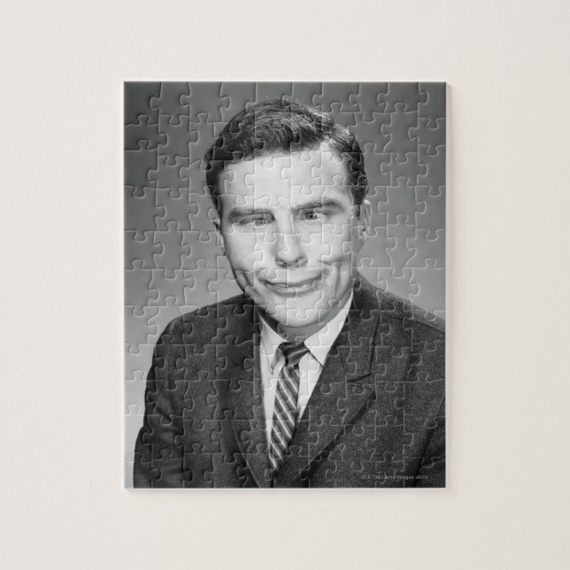 Puzzle Homme faisant le visage (Vertical)