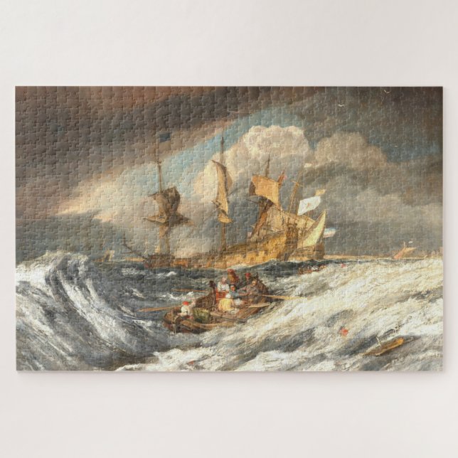 Puzzle Hommes de guerre hollandais, Turner Art Jigsaw Puz (Horizontal)