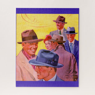 Puzzle Hommes des années 1940 en casquette