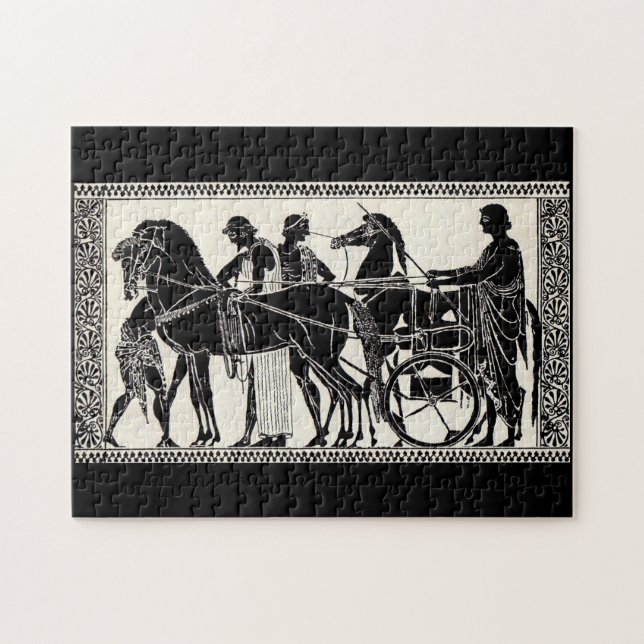 Puzzle hommes et chevaux romains antiques (Horizontal)