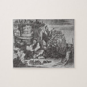 Puzzle Hommes saints chinois, illustration d'une