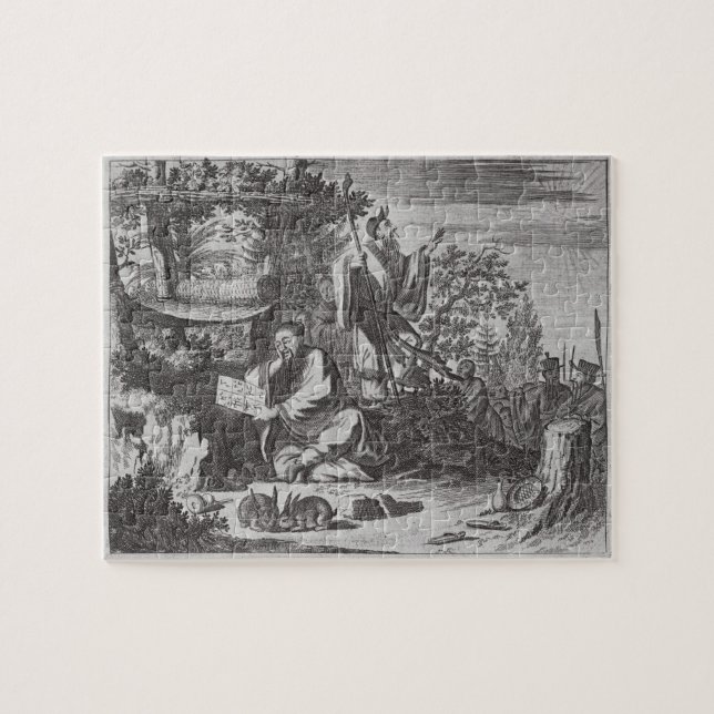 Puzzle Hommes saints chinois, illustration d'une (Horizontal)