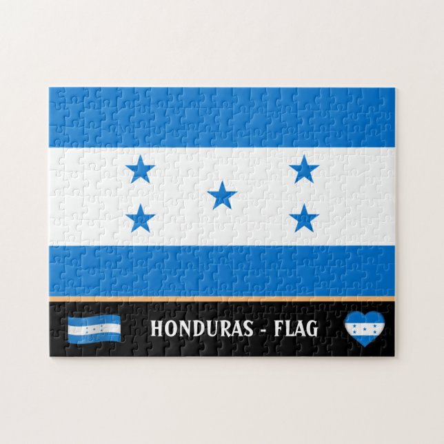 Puzzle Honduras Drapeau & Honduras pays / Honduras (Horizontal)