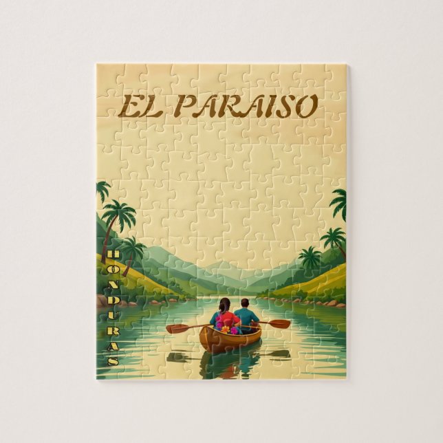 Puzzle  Honduras EL PARAISO Retro poster (Vertical)