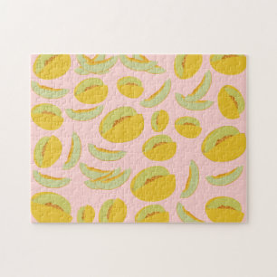 Puzzle Honeydew Melons Fruit Pattern