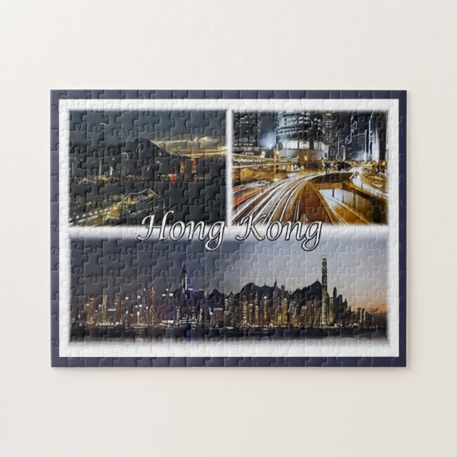 Puzzle Hong Kong - Mosaïque - (Horizontal)