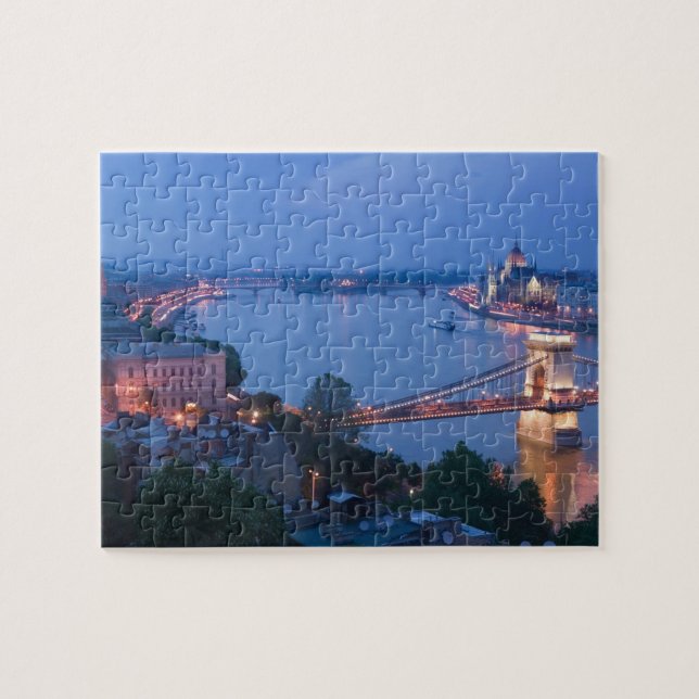 Puzzle HONGRIE, Budapest : pont Szechenyi (à chaînes), 2 (Horizontal)
