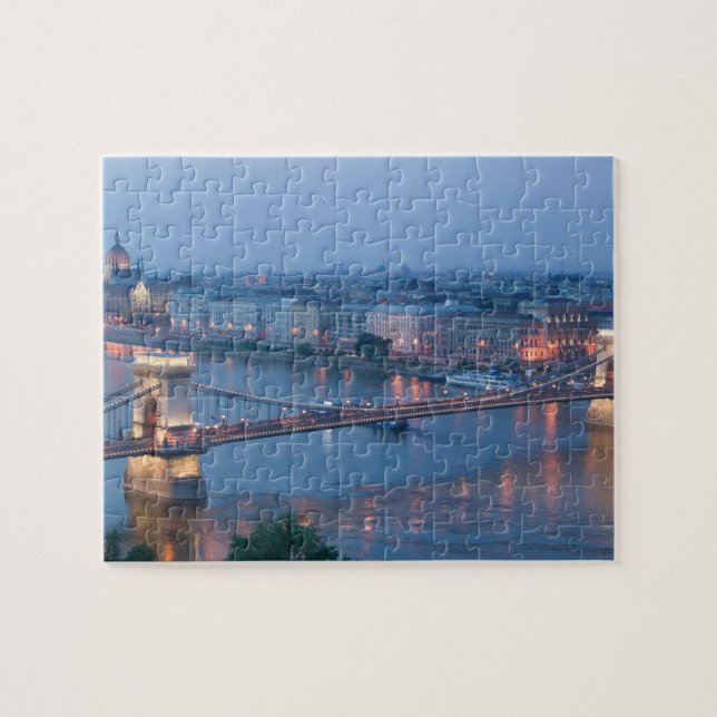 Puzzle HONGRIE, Budapest : Pont Szechenyi (à chaînes), 3 (Horizontal)