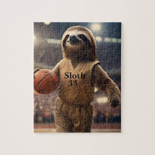Puzzle Hoops and Hangs : Le Slam Dunking Sloth,