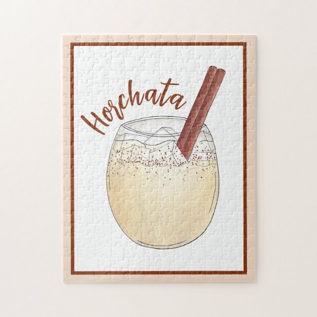 Puzzle Horchata Orxata Mexican Spanish Beverage Drink (Vertical)