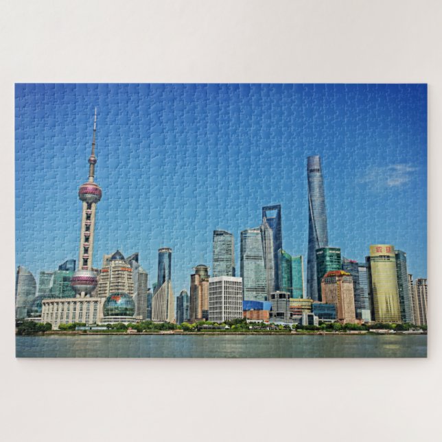 Puzzle Horizon de Changhaï de Bund - 20x30 - 1014 PCs (Horizontal)
