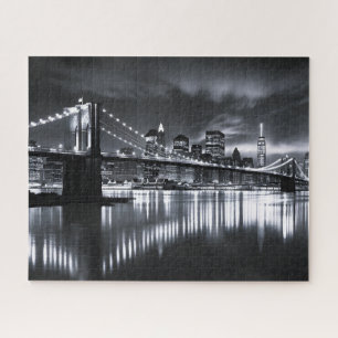Puzzle Horizon de New York Pont de Brooklyn Monochrome Nu