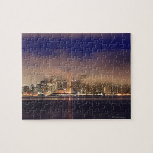 Puzzle Horizon de San Francisco en brouillard la nuit
