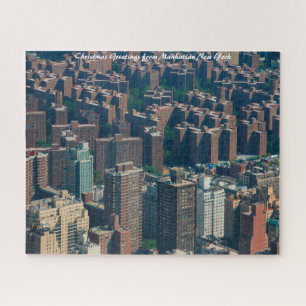 Puzzle Horizon Manhattan New York. Vœux de Noël