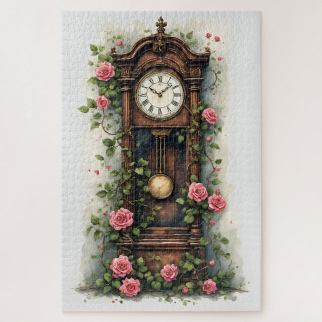 Puzzle Horloge à pendule Vintage Ivy Rose (Vertical)