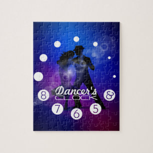 Puzzle Horloge de danseur avec des nombres pour danseurs