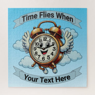 Puzzle Horloge de vol personnalisable "Heures de vol quan
