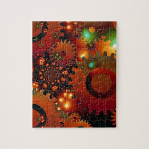 Puzzle Horloge des engrenages Bureau Conception Art numér