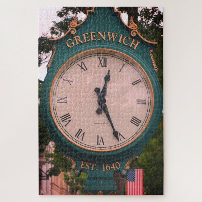 Puzzle Horloge postale de l'avenue Greenwich, Greenwich,  (Vertical)
