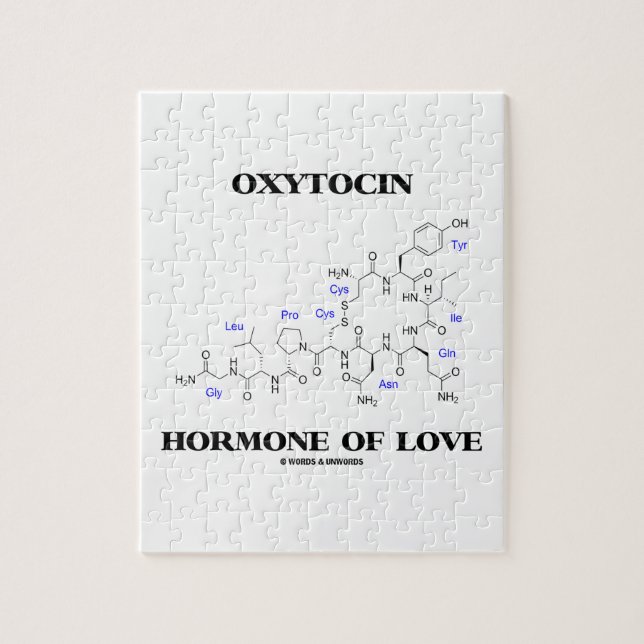 Puzzle Hormone d'oxytocine de l'amour (chimie) (Vertical)