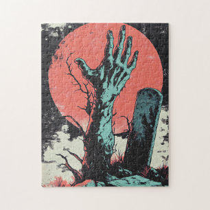 Puzzle Horror Comic Zombie Graveyard