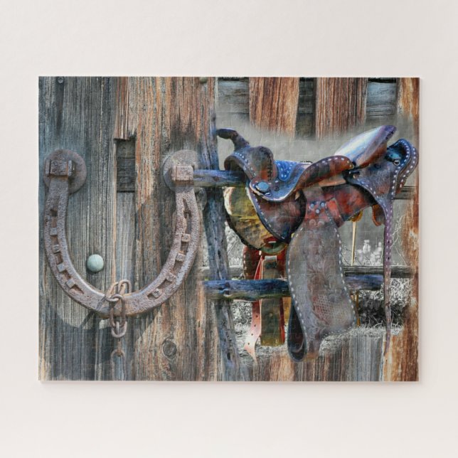 Puzzle Horse Saddle Horseshoe (Horizontal)