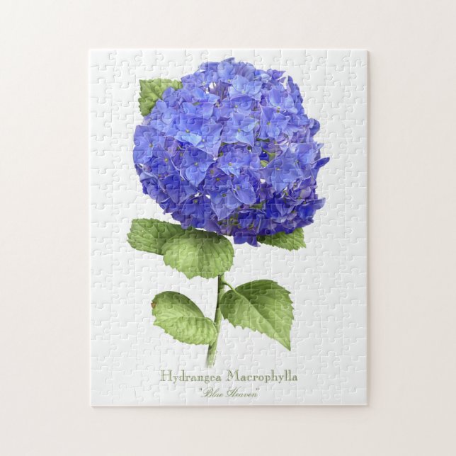 Puzzle Hortensia Bleu (Vertical)