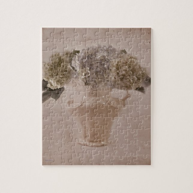Puzzle Hortensias Dans Un Vase (Vertical)
