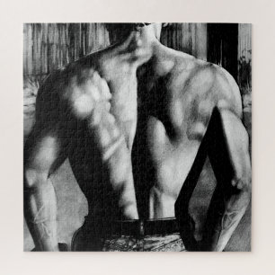 Puzzle Hot Guy Best Back Dessin d'art original
