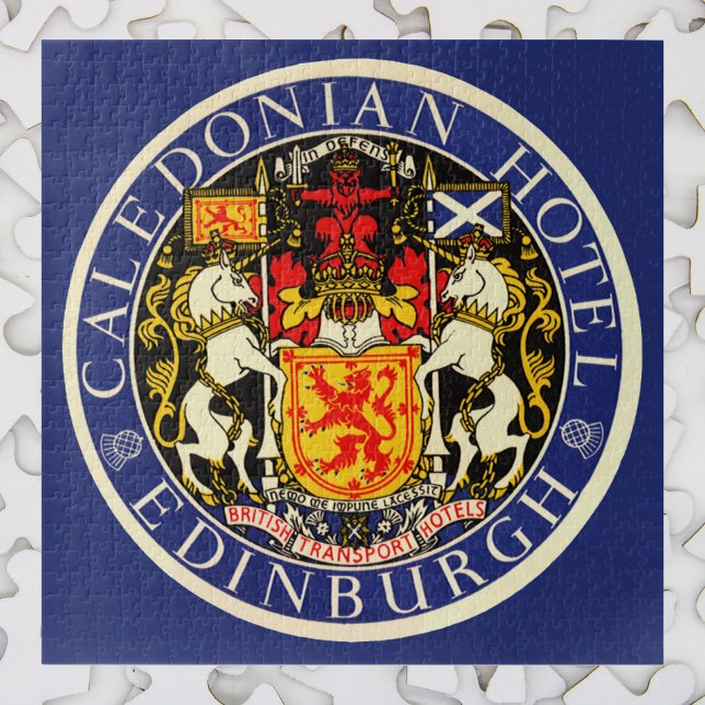 Puzzle Hôtel Caledonian Édimbourg Écosse Voyage Rétro (Créateur téléchargé)