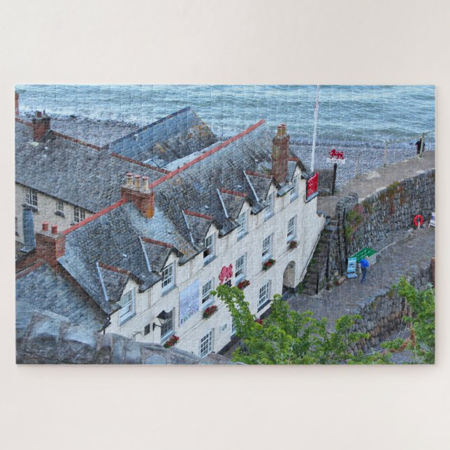 Puzzle Hôtel Red Lion, Clovelly, Devon, Angleterre (Horizontal)