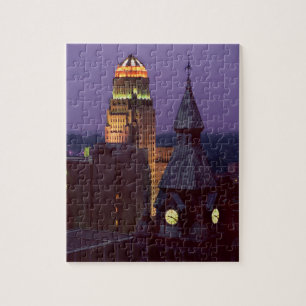 Puzzle hôtels de ville du comté d'Erie de boîte-cadeau