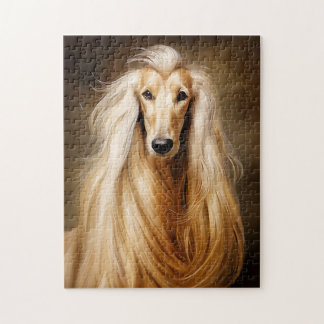 Puzzle Hound afghan