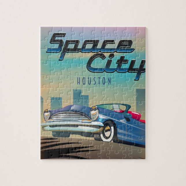 Puzzle Houston, ville de l'espace (Vertical)