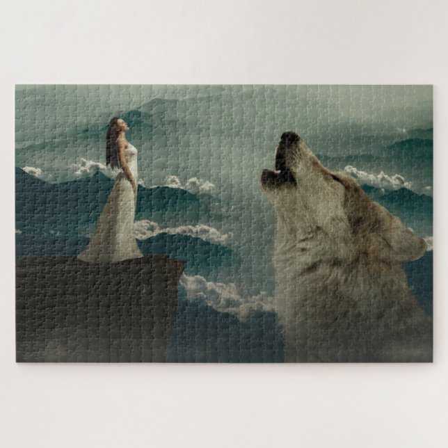 Puzzle Howling Wolf et Lady (Horizontal)