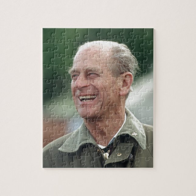 Puzzle HRH Prince Philip riant (Vertical)