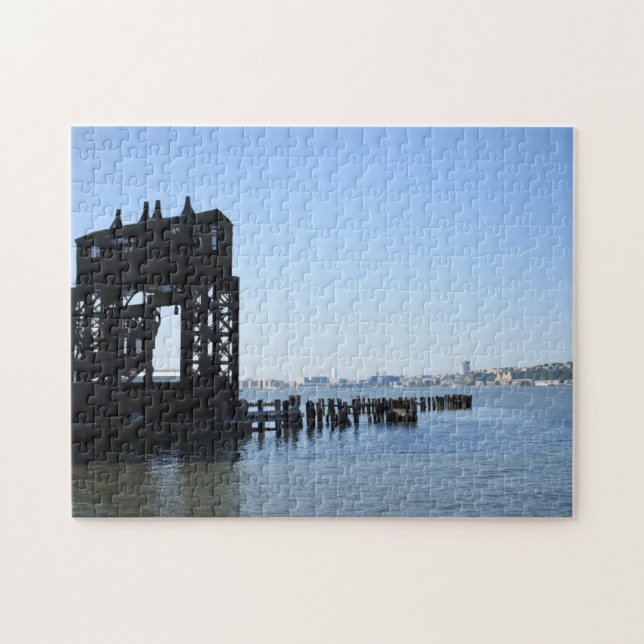 Puzzle Hudson River Dock New York City NYC Photographie (Horizontal)